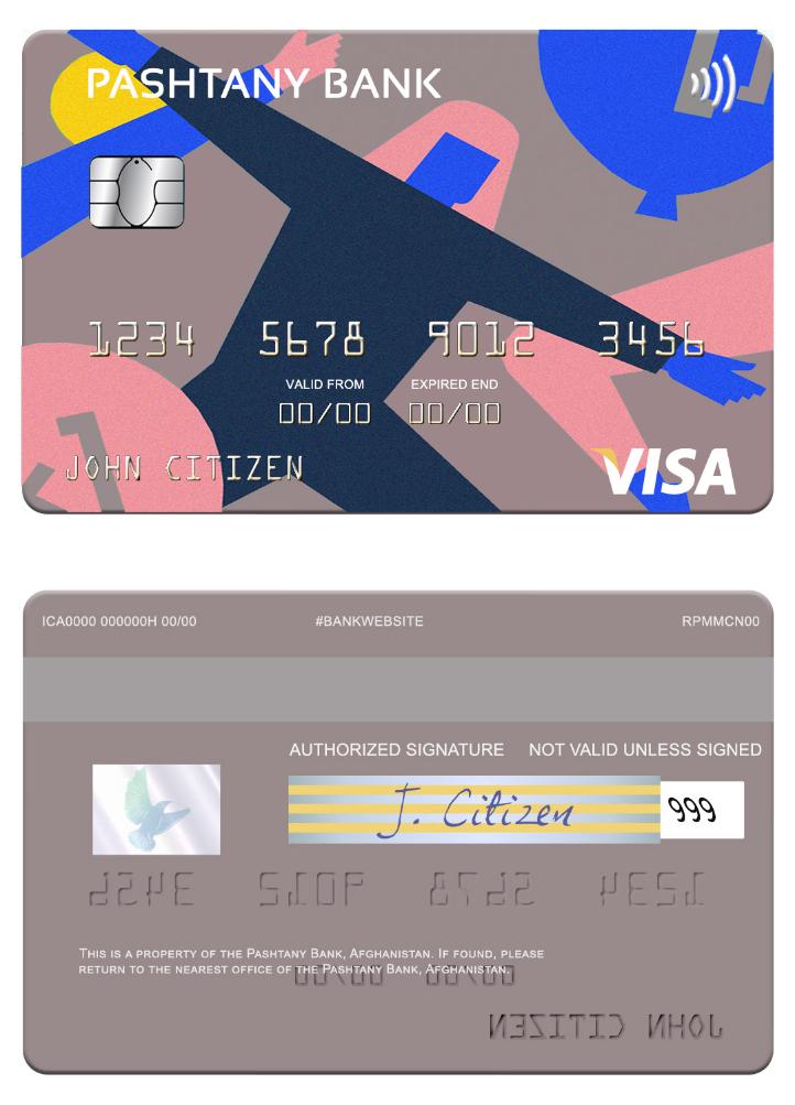 Afghanistan Pashtany Bank visa card